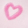 Women's Pink Heart Shape Bubble Sleeve Baggy Sweater - Cozy Casual Fashion - Image 13