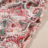 Plus Size Multicolour Paisley Print Sleeveless V Neck Jogger Jumpsuit for Women - Image 18