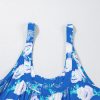 Women's Blue Floral Print Wide Leg Sleeveless Jumpsuit - Perfect for Summer Vacations - Image 12