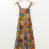 Women's Multicolour Boho Floral Print Crossed Straps Ankle-Length Jumpsuit - Image 6