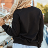 Women's Black Game Day Graphic Pullover Sweatshirt - Casual Comfort for Fall - Image 3