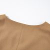 Women's Chestnut Solid Color V Neck Suit Vest - Image 9