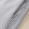 Women's Oversized Smocked Cuffed Striped Boyfriend Shirt with Pocket - Image 14