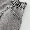 Women's Gray Zipped Light Wash Cuffed Edge Denim Shorts for Summer - Image 16