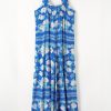 Women's Blue Floral Print Wide Leg Sleeveless Jumpsuit - Perfect for Summer Vacations - Image 9