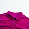 Plus Size Women's Bright Pink Velvet Chest Pocket Drop Shoulder Shirt - Image 11