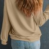 Women's Khaki Thanksgiving Dessert Graphic Pullover Sweatshirt - Cozy Fall Fashion - Image 5