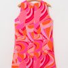 Women's Rose Abstract Floral Print Sleeveless Shift Mini Dress - Perfect for Summer - Image 9