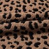 Women's Khaki Leopard Print V Neck Sleeveless Collared Mini Dress with Pockets - Image 13