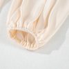 Women's Apricot Tiered Ruffled Puff Sleeve Loose Fit Mini Dress - Image 12