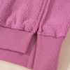 Women's Bright Pink Sherpa Oversized Drop Shoulder Sweatshirt - Image 12