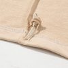 Women's Parchment Solid Oversized Hoodie with Kangaroo Pocket - Image 14