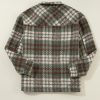 Women's Mist Green Plaid Print Shacket with Chest Pockets - Image 9