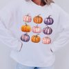 Women's Beige Halloween Pumpkin Graphic Pullover Sweatshirt - Image 3