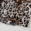 Brown Leopard Print Bubble Sleeve Square Neck Maxi Dress for Women - Image 15