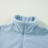 Women's Myosotis Collared Zipper Drop Shoulder Fleece Sweatshirt - Image 10