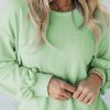 Women's Moonlight Jade Cord Ribbed Drop Shoulder Pullover Top - Image 2