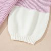 Women's Bonbon Neutral Colorblock Tie Back Sweater - Casual Fall Fashion - Image 11