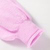 Women's Pink Raw Edge Ribbed Detail Drop Shoulder Sweater - Casual Chic for Winter - Image 11