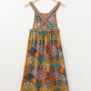 Women's Multicolour Boho Floral Print Crossed Straps Ankle-Length Jumpsuit - Image 7