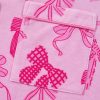 Women's Pink Bow Print Half Sleeve Shirt and Shorts Pajamas Set - Image 15