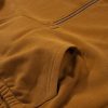 Women's Stylish Chestnut Color Block Half Zip Hoodie - Image 24