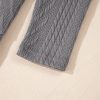 Women's Medium Grey Textured Cardigan with Pocket - Image 9