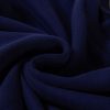 Women's Navy Blue Solid Fleece Lined Drop Shoulder High Low Sweatshirt - Image 14