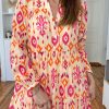 Women's Orange Western Abstract Geometric Maxi Dress - Image 7