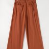 Red Dahlia Wide Leg Elastic Waist Pocketed Casual Pants - Image 5