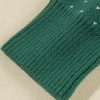 Women's Green Christmas Snowflake Dotted Print Round Neck Sweater - Cozy & Chic - Image 20