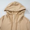 Women's Parchment Zipped Pocket Cozy Drawstring Hoodie - Stylish and Comfortable - Image 7