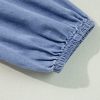 Women's Myosotis Chambray Deep V Neck Bracelet Sleeve Maxi Dress - Image 7