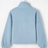 Women's Myosotis Collared Zipper Drop Shoulder Fleece Sweatshirt - Image 8