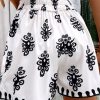 Women's Black Tribal Geometric Print Belted High Waist Casual Shorts - Image 2