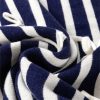 Women's Blue Stripe Knitted Sweater Vest with Bow Decor - Image 9