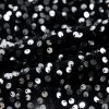 Women's Black Sequined Long Sleeve Crew Neck Cropped Blouse - Image 15
