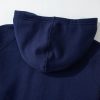 Women's Navy Blue Fleece Lined Zip-Up Hoodie for Ultimate Comfort - Image 19