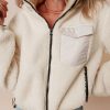 Women's Jet Stream Zip-Up Hooded Sherpa Jacket with Pocket - Image 8