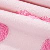 Women's Pink Heart Shape Bubble Sleeve Baggy Sweater - Cozy Casual Fashion - Image 14