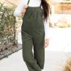 Women's Jungle Green Loose Fit Corduroy Overall with Pockets - Image 6