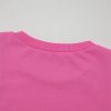 Women's Bright Pink Textured Patchwork Round Neck Sweatshirt - Image 6