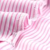 Women's Pink Oversized Striped Boyfriend Shirt with Smocked Cuffs and Pocket - Image 20