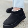 Women's Black Faux Fur Lined Suede Ankle Snow Boots for Winter Comfort - Image 12