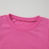 Women's Bright Pink Textured Patchwork Round Neck Sweatshirt - Image 7