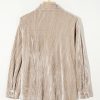 Golden Fleece Velvet Shirt with Chest Pockets - Long Sleeve for Women - Image 17