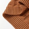 Women's Camel Round Neck Textured Knit Sweater Vest for Casual and Formal Wear - Image 12