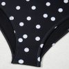 Women's Black Polka Dot Print V Neck Tankini Set - Stylish Two-Piece Swimwear - Image 16