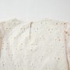 Elegant Beige Eyelet Embroidered Half Sleeve Blouse for Women - Image 11