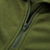 Women's Moss Green Quarter Zip Sweatshirt with Kangaroo Pocket - Image 15